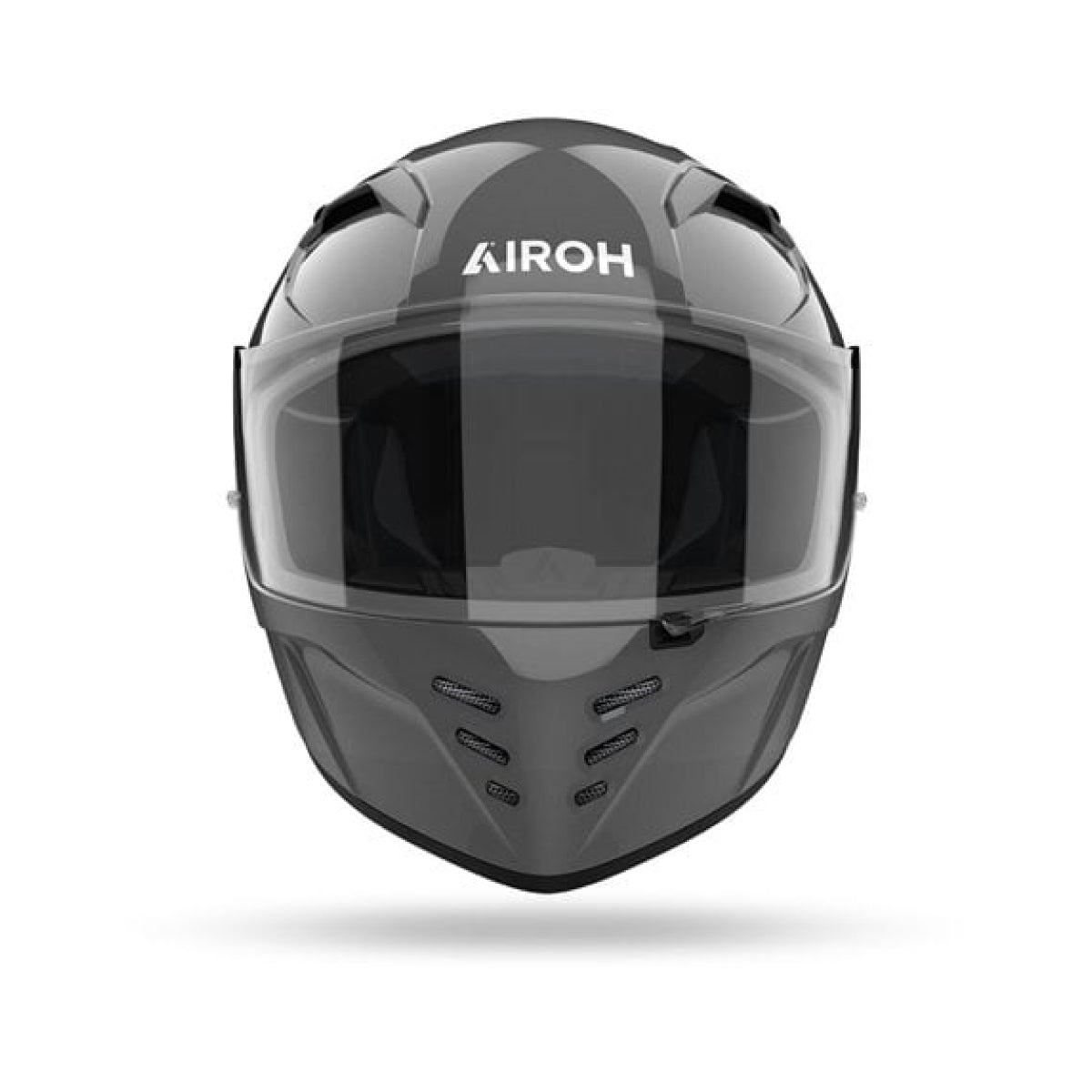 CASCO INTEGRAL AIROH CONNOR ANTHRACITE BRILLO + VISOR DE COLOR HUMO