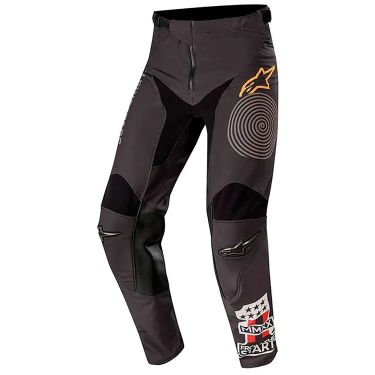 PANTALON MOTO ALPINESTARS RACER TECH FLAGSHIP NEGRO GRIS MOTOCROSS