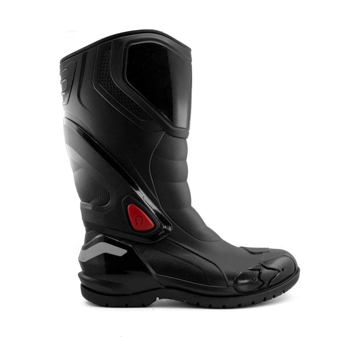 BOTAS IMPERMEABLES PARA MOTO VENUS RACING NEGRO