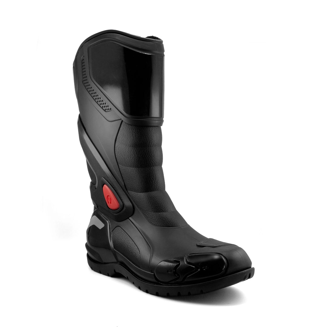 BOTAS IMPERMEABLES PARA MOTO VENUS RACING NEGRO