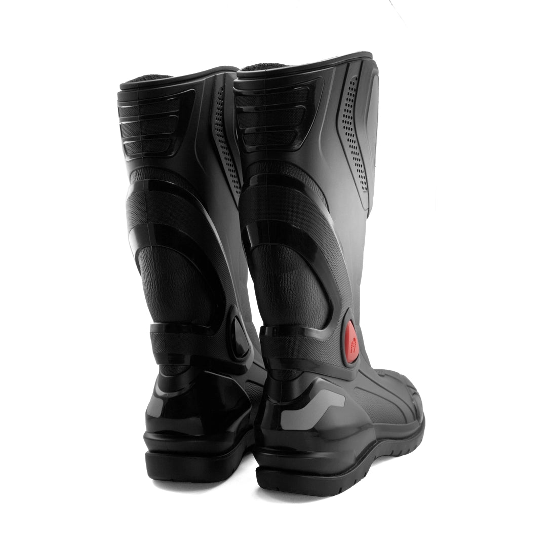 BOTAS IMPERMEABLES PARA MOTO VENUS RACING NEGRO