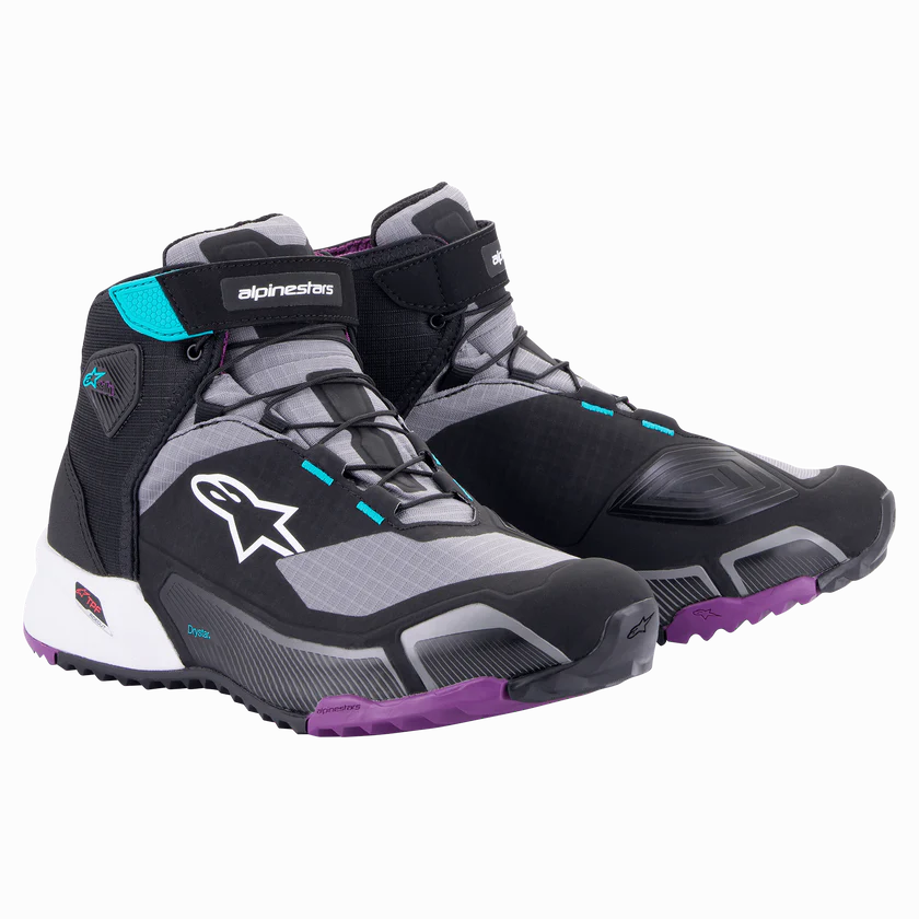 BOTAS ALPINESTARS CR-X WOMAN MPERMEABLES DRYSTAR MORADO/AZUL/NEGRO