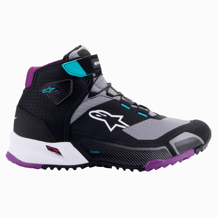 BOTAS ALPINESTARS CR-X WOMAN MPERMEABLES DRYSTAR MORADO/AZUL/NEGRO