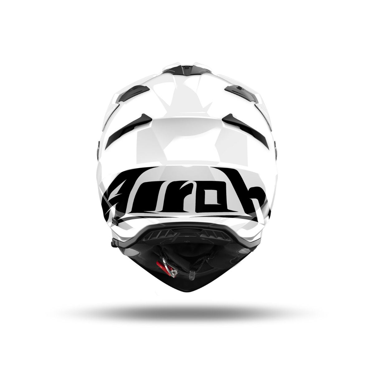 CASCO DUAL MULTIPROPOSITO AIROH BANDIT BLANCO BRILLANTE