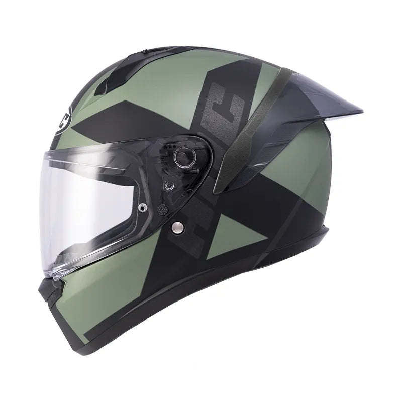 Casco integrale Hjc C10 ASPA MC4SF GREEN helmet casque TAGLIA Casco integrale Hjc C10 ASPA MC4SF GREEN helmet casque TAGLIA