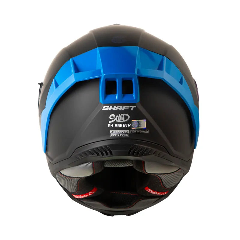 CASCO INTEGRAL 598 GTR NEGRO MATE AZUL