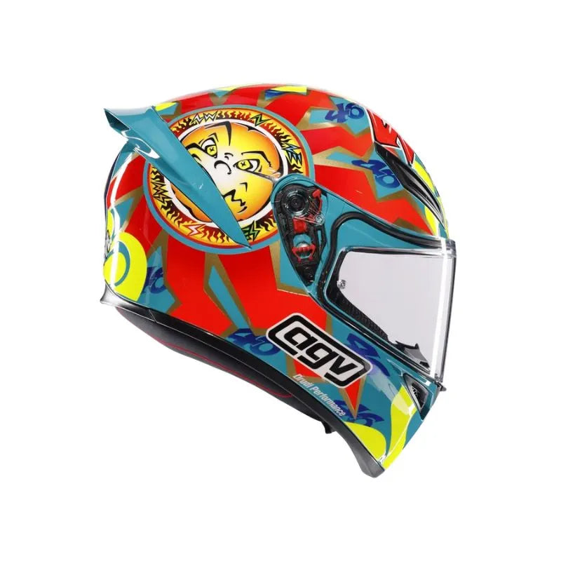 CASCO INTEGRAL AGV K1S TOP ROSSI MUGELLO 1999 (041) + VISOR DE COLOR + PINLOCK (Copia)