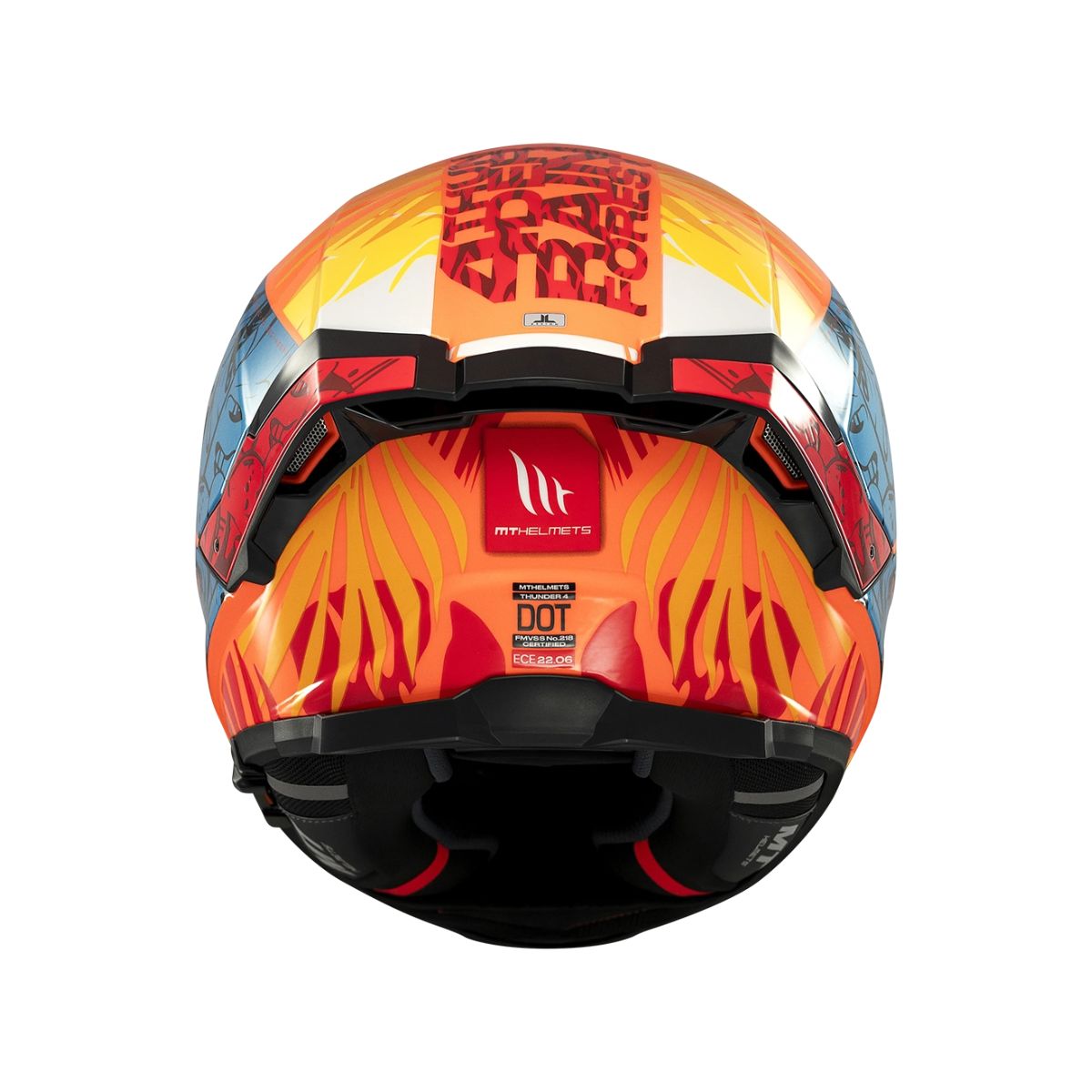 CASCO INTEGRAL MT THUNDER 4 SV RAINFOREST C4 NARANJA BRILLO