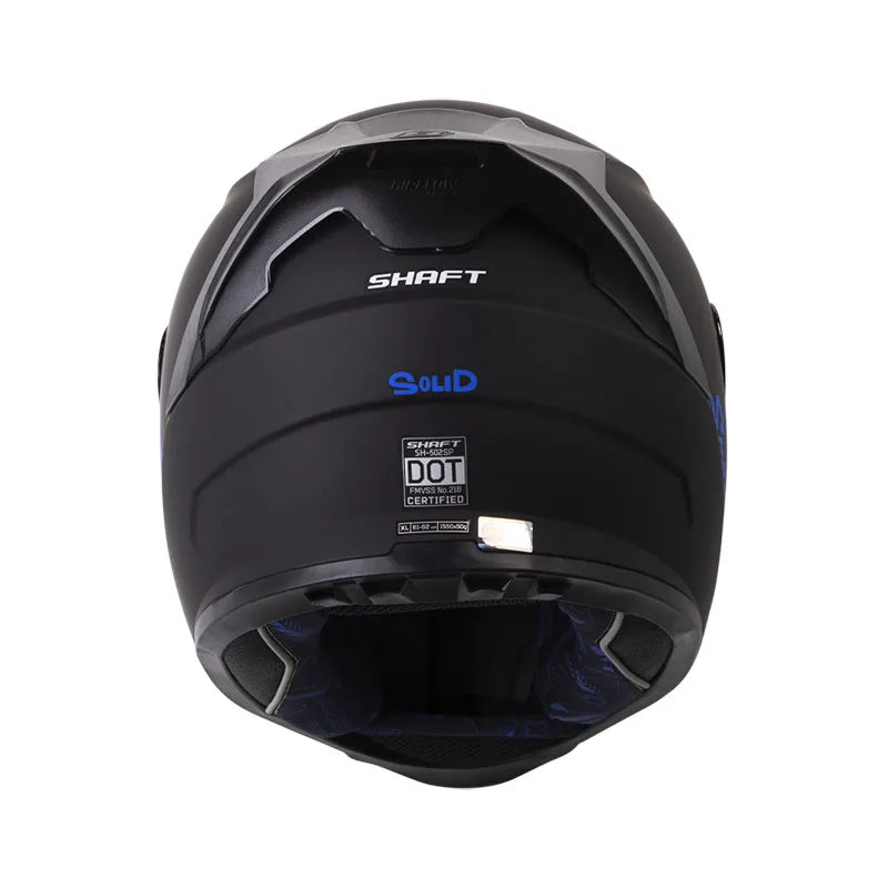 CASCO INTEGRAL SHAFT 502SP SOLID NEGRO MATE AZUL