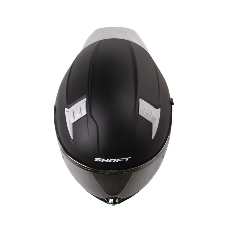 CASCO INTEGRAL SHAFT 504DV SOLID NEGRO MATE VISOR TRANSPARENTE IRIDUM PLATEADO