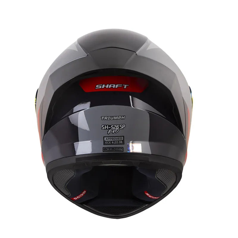 CASCO INTEGRAL SHAFT 526SP EVO TRIUMPH GRIS ROJO BRILLANTE