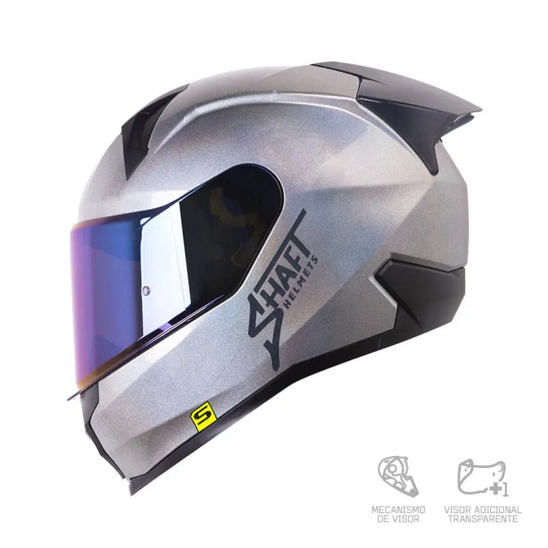 CASCO INTEGRAL SHAFT 560 EVO SOLID GRIS CAMALEÓN CLARO