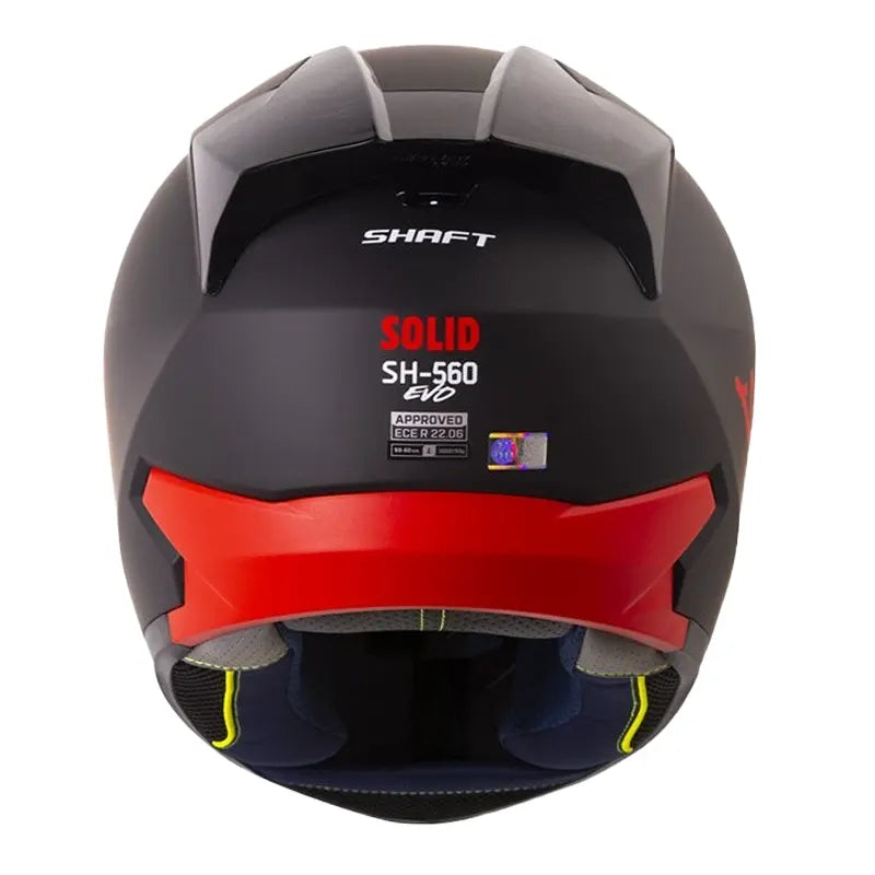 CASCO INTEGRAL SHAFT 560 EVO SOLID NEGRO ROJO MATE