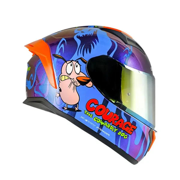 CASCO INTEGRAL SHAFT 582SP EVO CORAJE EL PERRO COBARDE CAMALEÓN