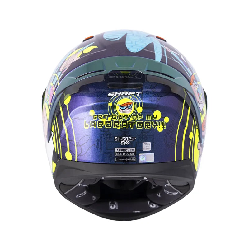 CASCO INTEGRAL SHAFT 582SP EVO LABORATORIO DE DEXTER CAMALEÓN CARTOON NETWORK