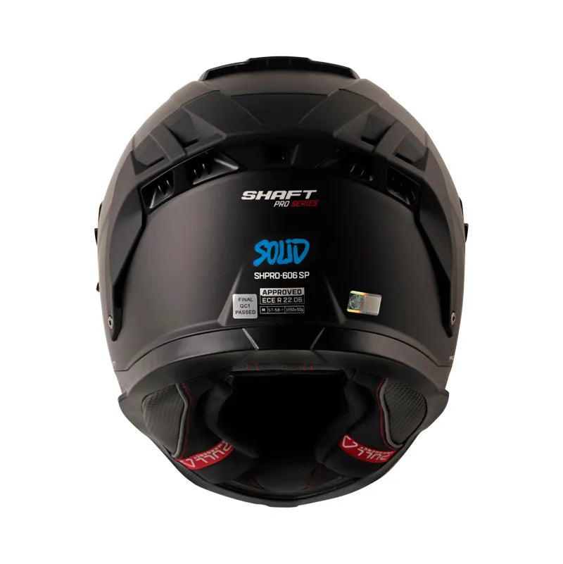 CASCO INTEGRAL SHAFT PRO 606SP NEGRO MATE AZUL