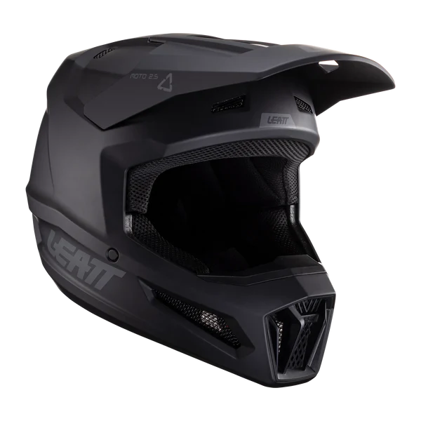 CASCO MOTOCROSS LEATT 2.5 V24 STEALTH NEGRO MATE