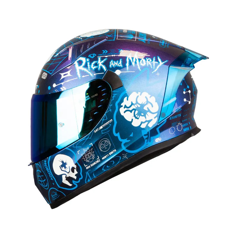 CASCO INTEGRAL SHAFT 526 SP EVO RICK AND MORTY - RICKVIVAL AZUL