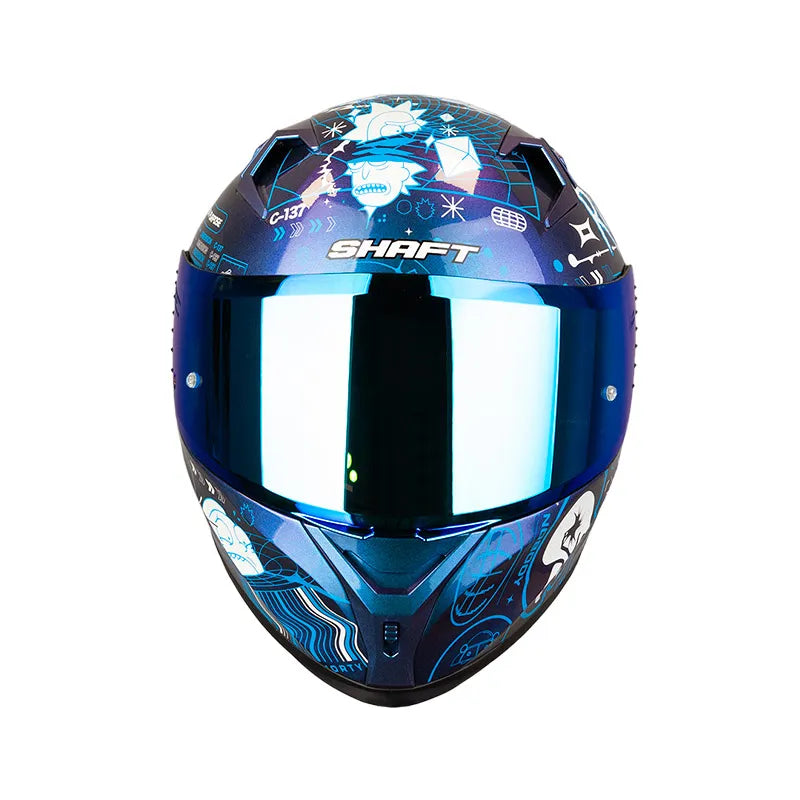 CASCO INTEGRAL SHAFT 526 SP EVO RICK AND MORTY - RICKVIVAL AZUL
