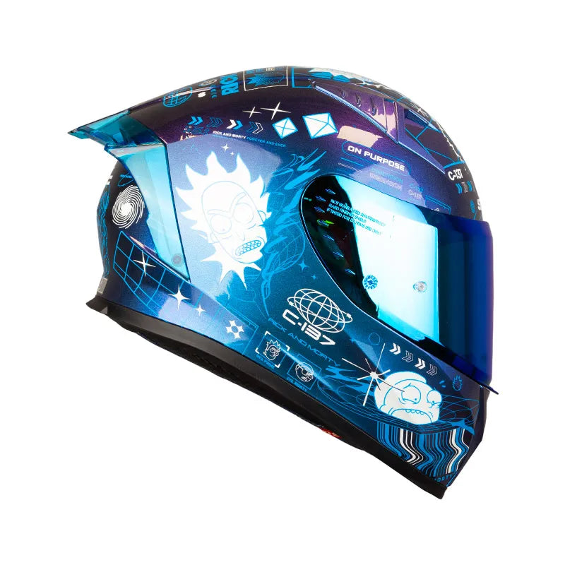 CASCO INTEGRAL SHAFT 526 SP EVO RICK AND MORTY - RICKVIVAL AZUL