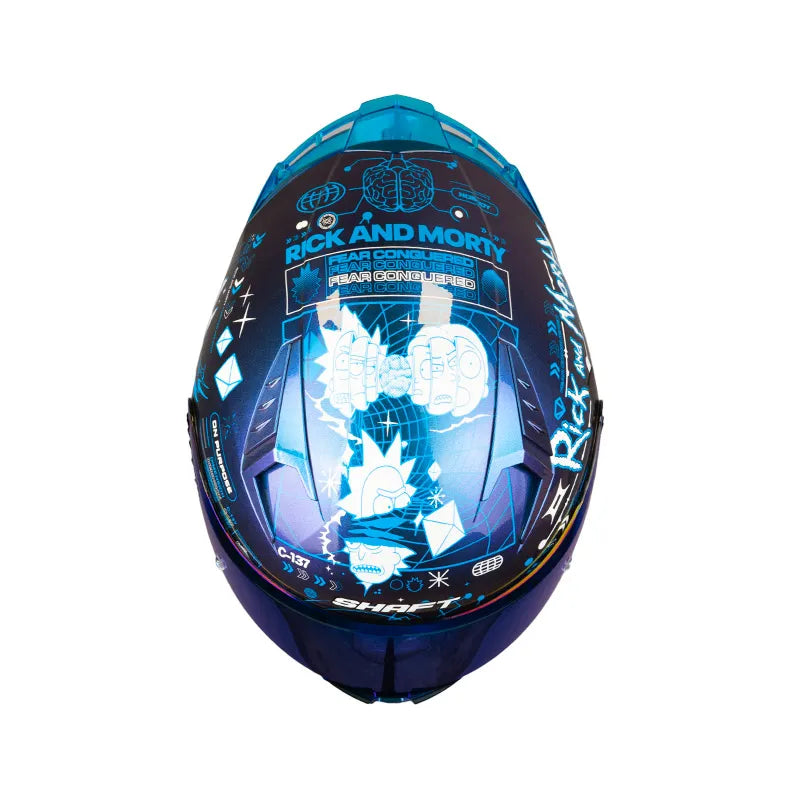 CASCO INTEGRAL SHAFT 526 SP EVO RICK AND MORTY - RICKVIVAL AZUL