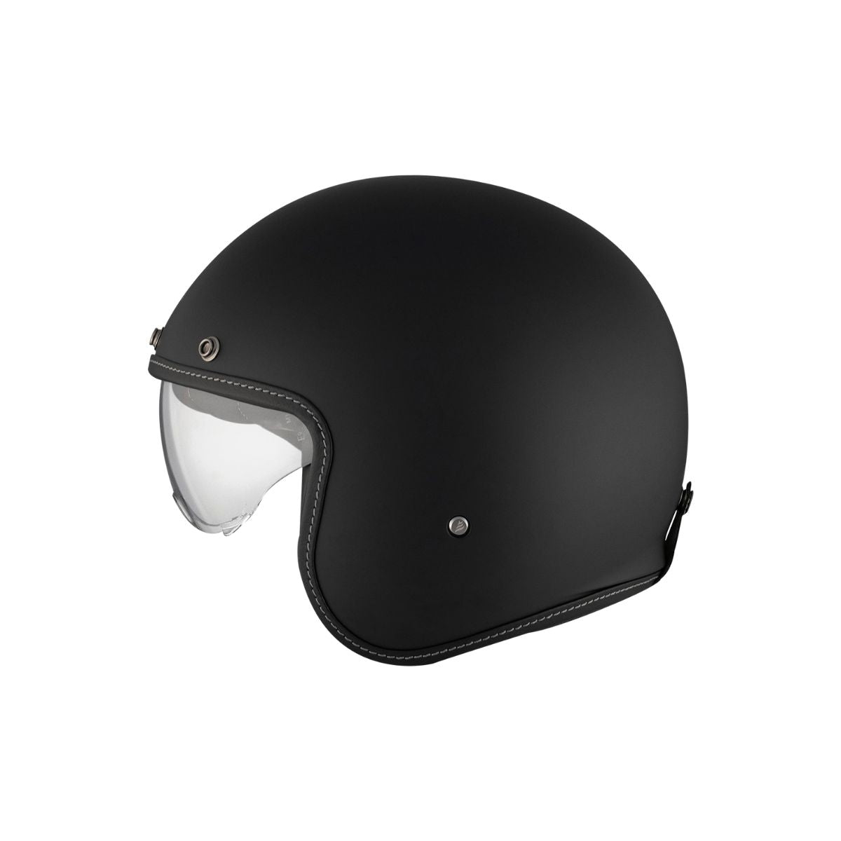 CASCO ABIERTO MT LE MANS 2 SV SOLID A1 NEGRO MATE