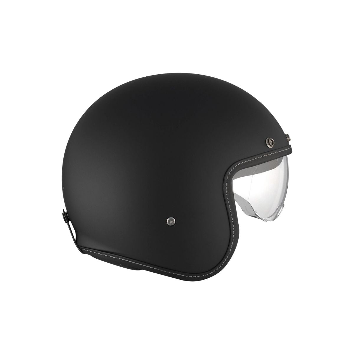 CASCO ABIERTO MT LE MANS 2 SV SOLID A1 NEGRO MATE