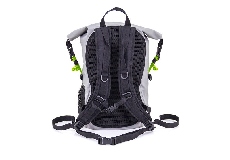 MORRAL IMPERMEABLE FP MOTO DRYBAG BACKPACK B25 GRIS NEON FIREPARS 25 LITROS