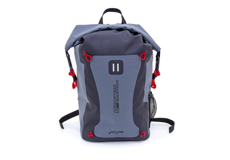 MORRAL IMPERMEABLE FP MOTO DRYBAG BACKPACK B25 NEGRO/GRIS/ROJO FIREPARS 25 LITROS