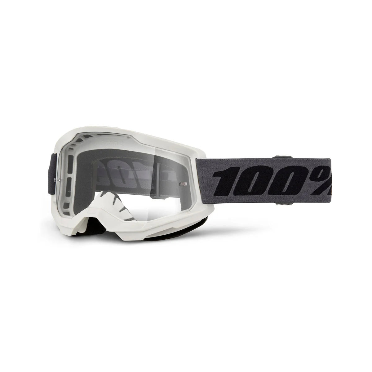 GOGGLE 100% STRATA 2 GRIS LENTE CLEAR