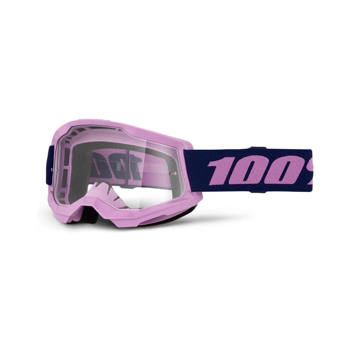 GOGGLE 100% STRATA 2 PURPURA LENTE CLEAR
