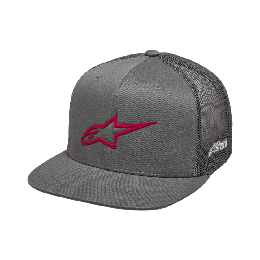 GORRA ALPINESTARS 3D AGELESS TRUCKER GRIS ROJO