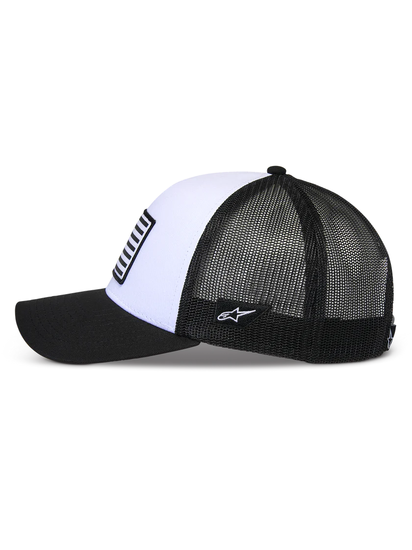 GORRA ALPINESTARS SNAPBACK FLAG BLANCO/NEGRO