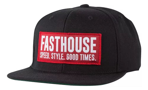 GORRA FAST HOUSE BLOCKHOUSE NEGRO ROJO
