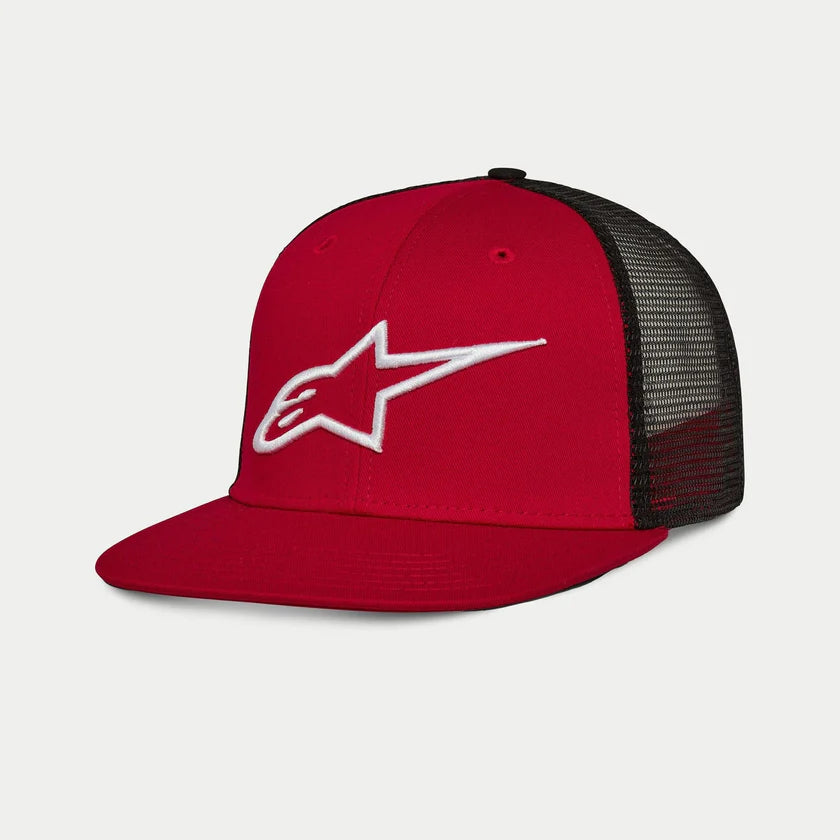 GORRA ALPINESTARS CORP TRUCKER ROJO/NEGRO