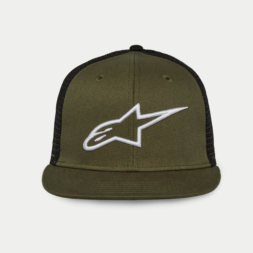 GORRA ALPINESTARS CORP TRUCKER VERDE/NEGRO