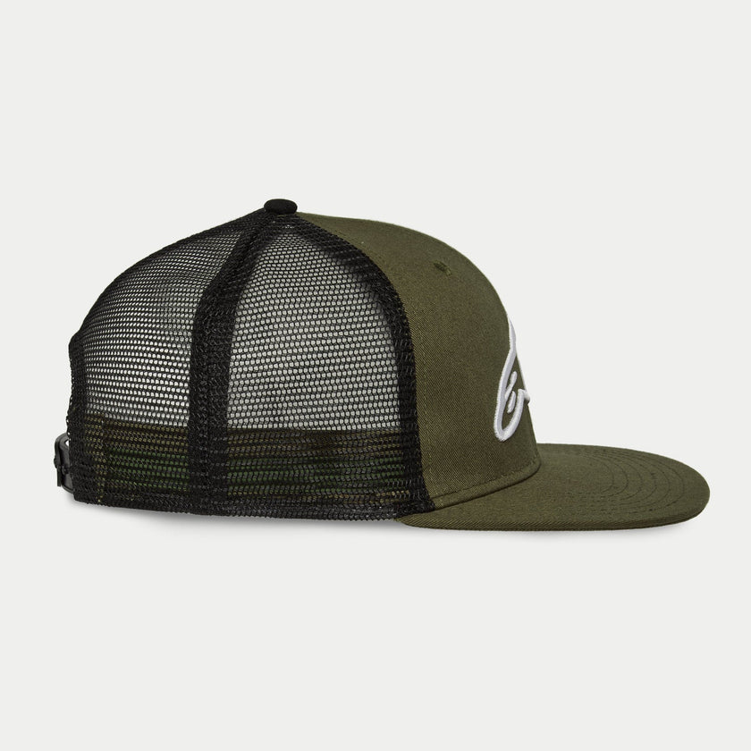 GORRA ALPINESTARS CORP TRUCKER VERDE/NEGRO