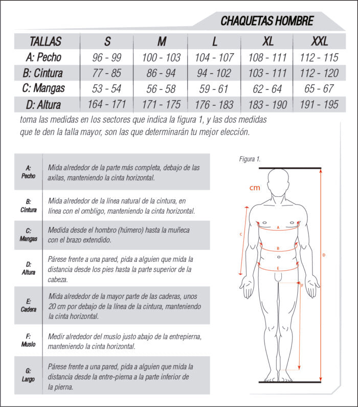 CHAQUETA PIGMALION GENESIS PRO INVIERNO CABALLERO
