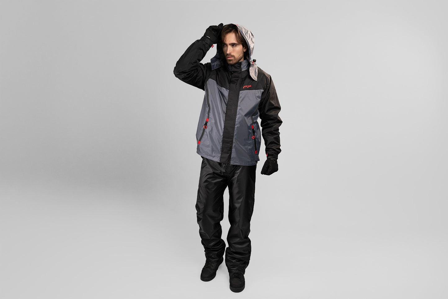 IMPERMEABLE FP FIREPARTS TSUNAMI C3 NEGRO