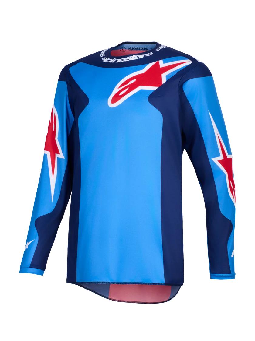 JERSEY ALPINESTARS FLUID GRID AZUL/ROJO