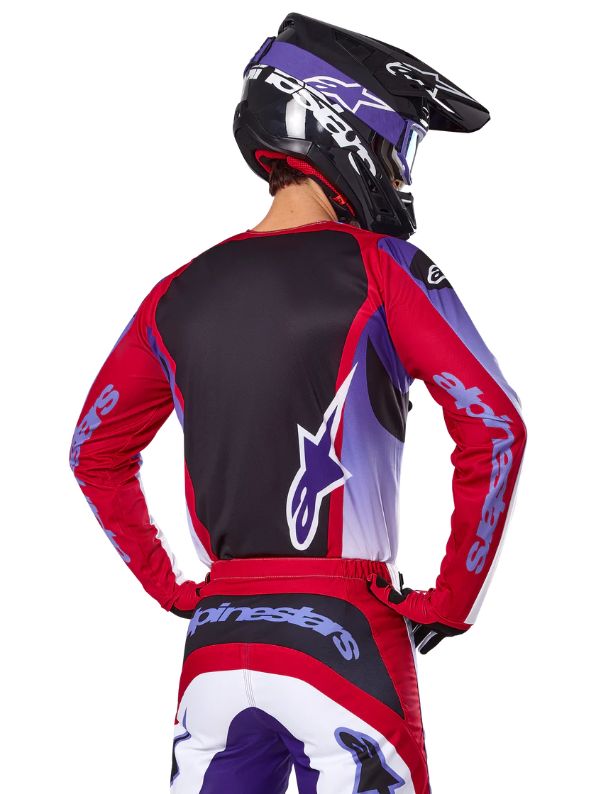 JERSEY ALPINESTARS 2025 FLUID WURX PURPLE/BRIGHT RED