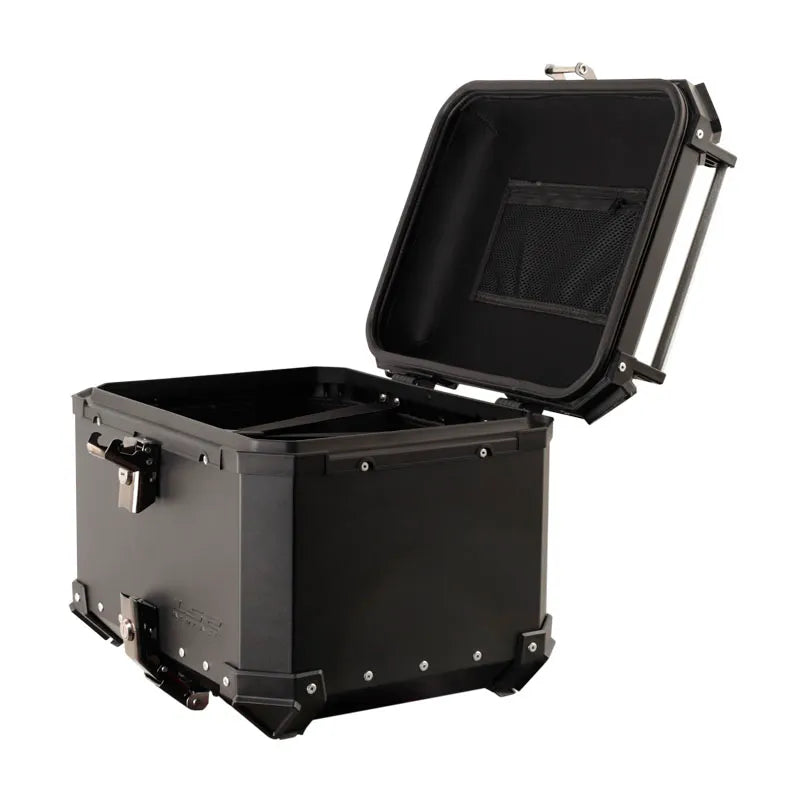 MALETERO LS2 ALUCASE 55 LITROS LAMINA DE ALUMINIO NEGRO
