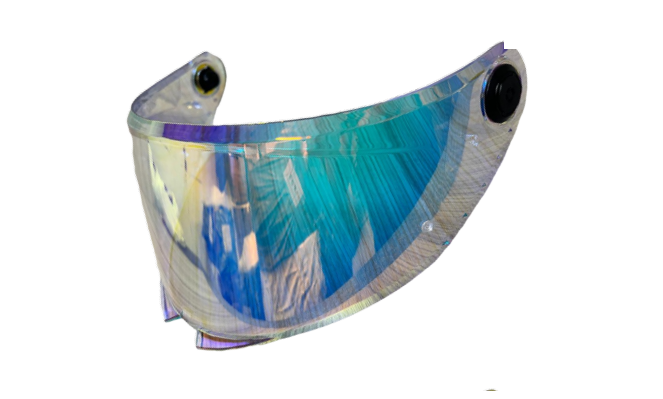 VISOR REPLICA COLOR AZUL TRASLUCIDO PARA MT TARGO S - REVENGE