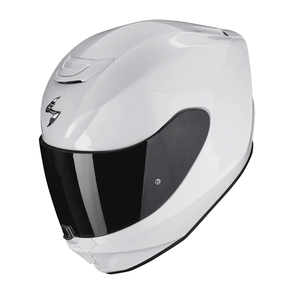 CASCO SCORPION EXO 391 BLANCO BRILLANTE VISOR TRANSPARENTE