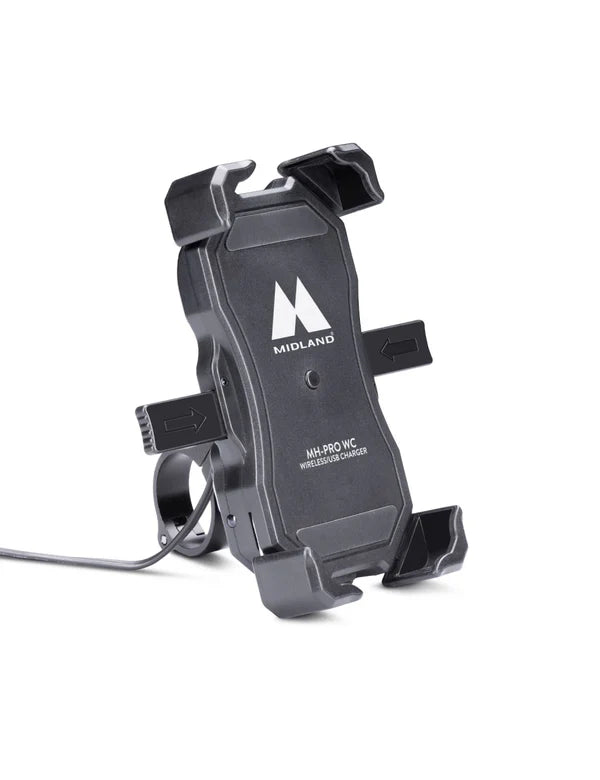 SOPORTE DE CELULAR MIDLAND MH-PRO CON CARGA INALAMBRICA