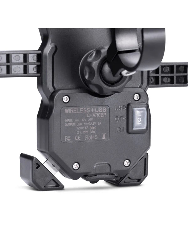 SOPORTE DE CELULAR MIDLAND MH-PRO CON CARGA INALAMBRICA