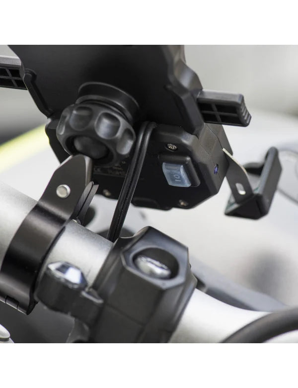 SOPORTE DE CELULAR MIDLAND MH-PRO CON CARGA INALAMBRICA