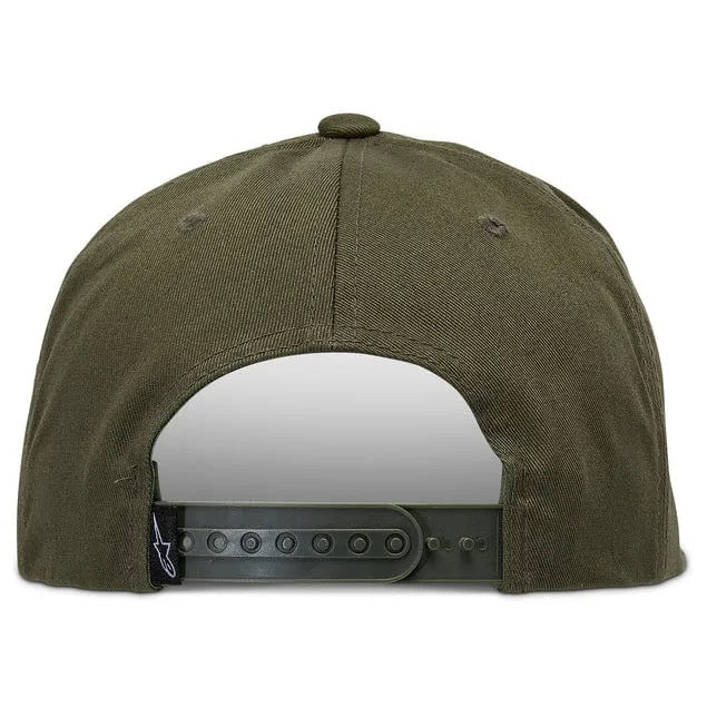 GORRA ALPINESTARS SPEEDBAR HAT VERDE MILITAR GRADUABLE