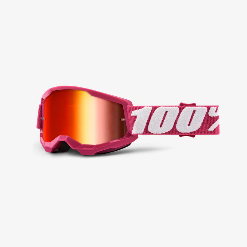 GOGGLES 100% STRATA 2 FLETCHER LENTE ROJO ESPEJO PARA NIÑOS
