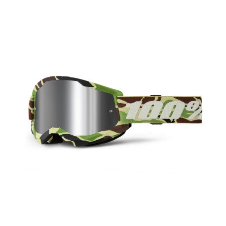 GOGGLES 100% STRATA 2 WAR CAMUFLADO LENTE PLATA